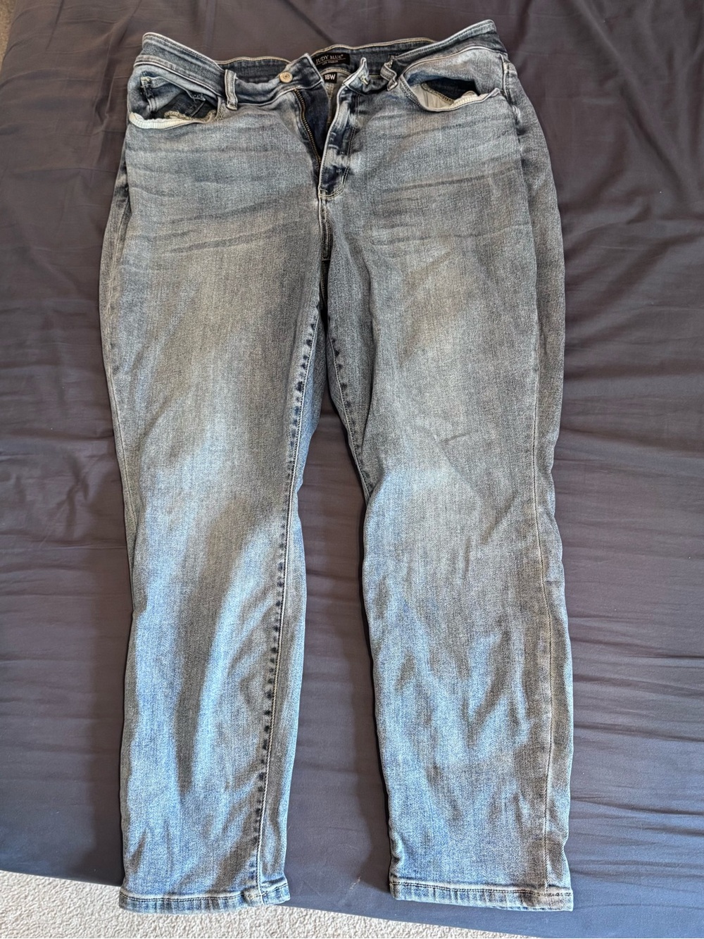 Judy Blue Boyfriend Fit Womens Jeans 18W